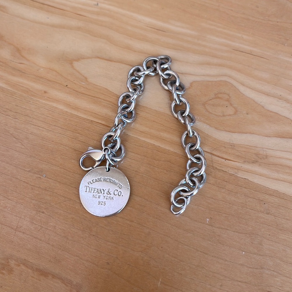 Tiffany & Co. circle tag charm bracelet